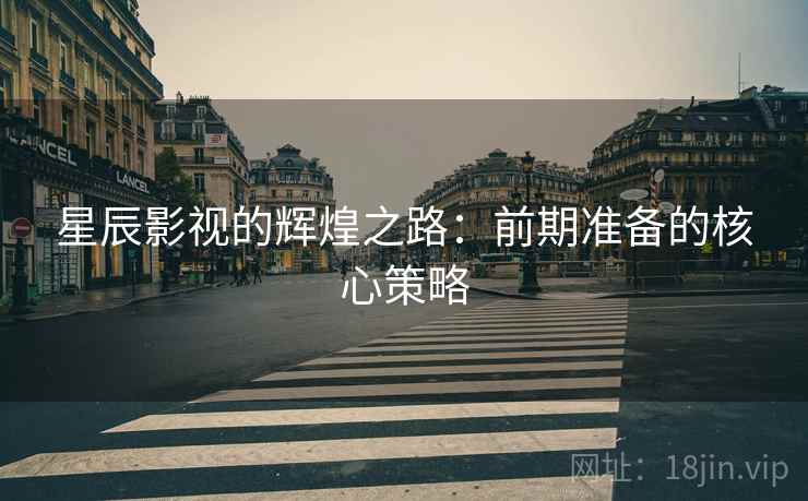 星辰影视的辉煌之路：前期准备的核心策略