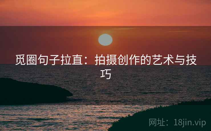 觅圈句子拉直:拍摄创作的艺术与技巧 觅圈句子拉直:拍摄创作的艺术与技巧